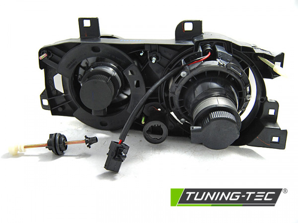 Upgrade Scheinwerfer für BMW 5er E34 /7er E32 86-95 schwarz mit Fadenkreuz